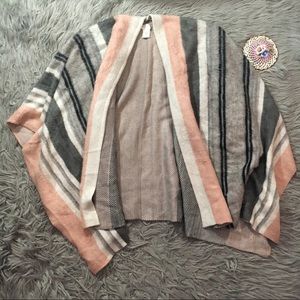 Free People Off Road Ruana Poncho Oversized Shawl